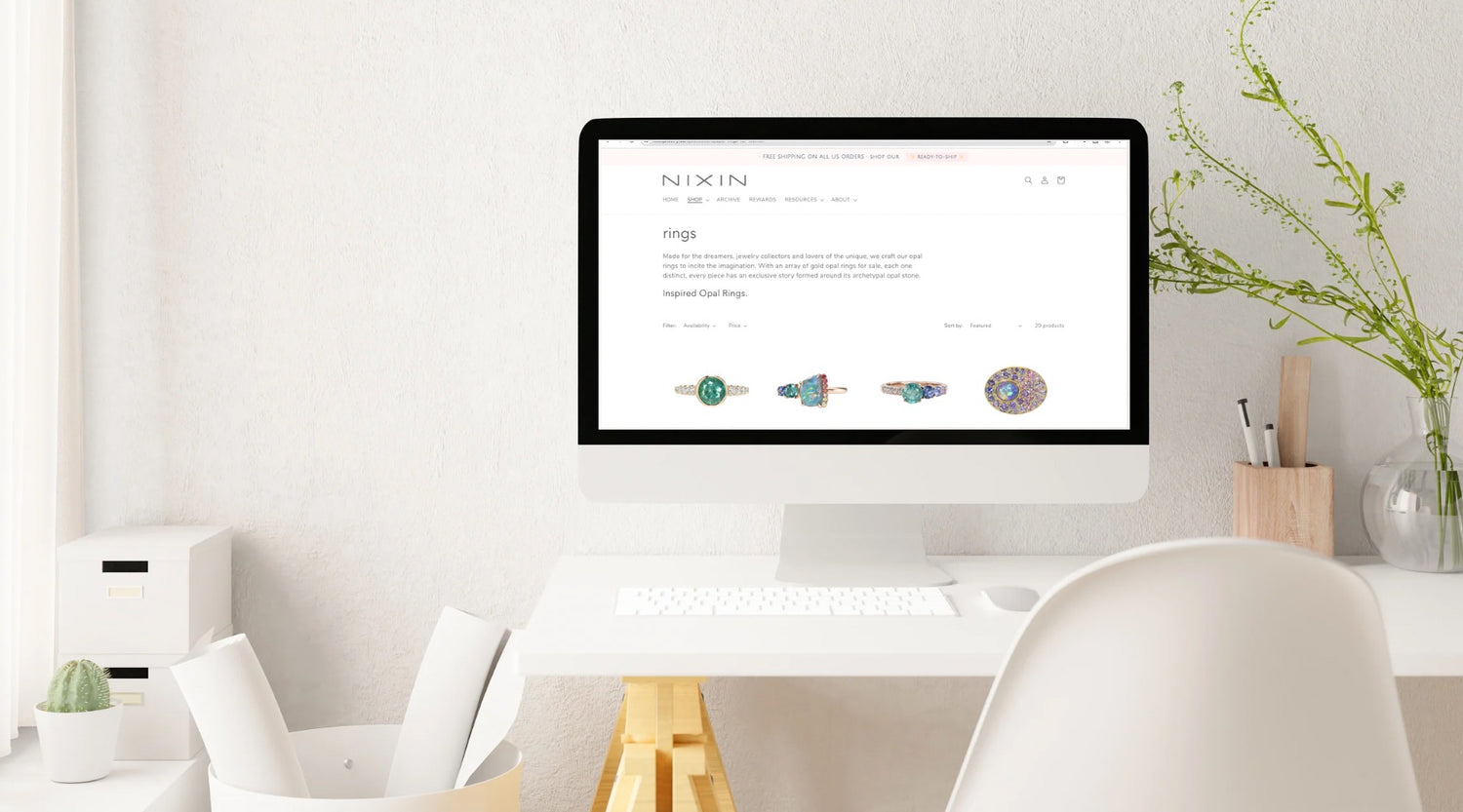 A link to an Opal Rings FAQ Blog by NIXIN Jewelry