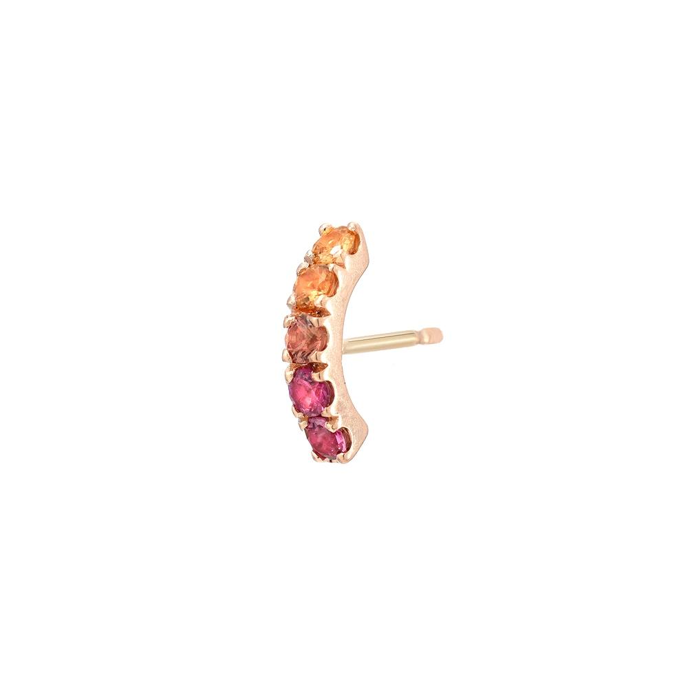Bridge Ombré Sapphire Stud Earring Singles line + hue collaboration with NIXIN Jewelry