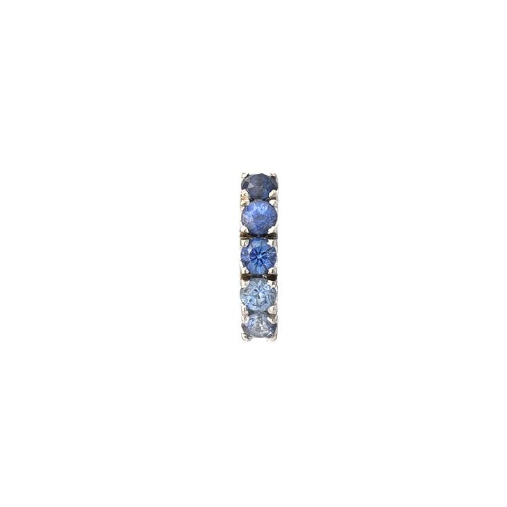 Bridge Ombré Sapphire Stud Earring Singles line + hue collaboration with NIXIN Jewelry