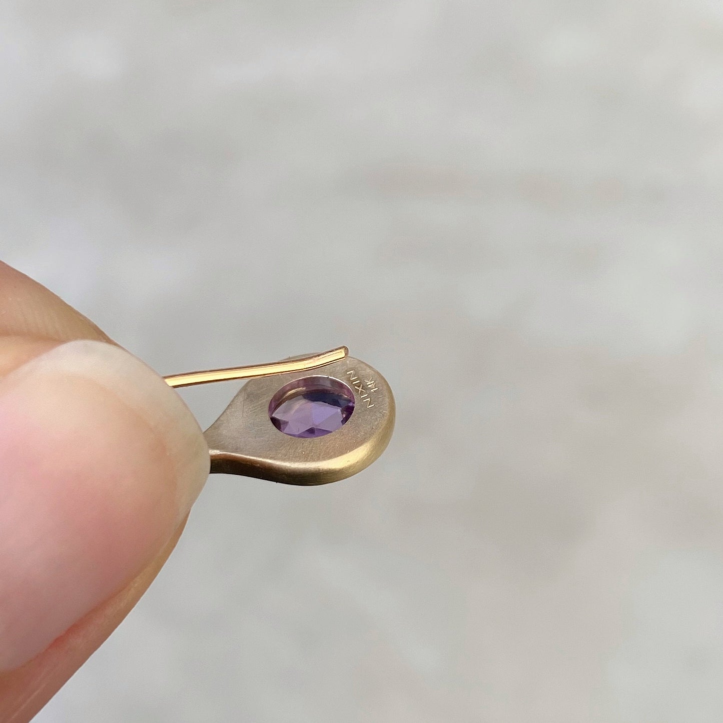back of rose cut sapphire earrings
