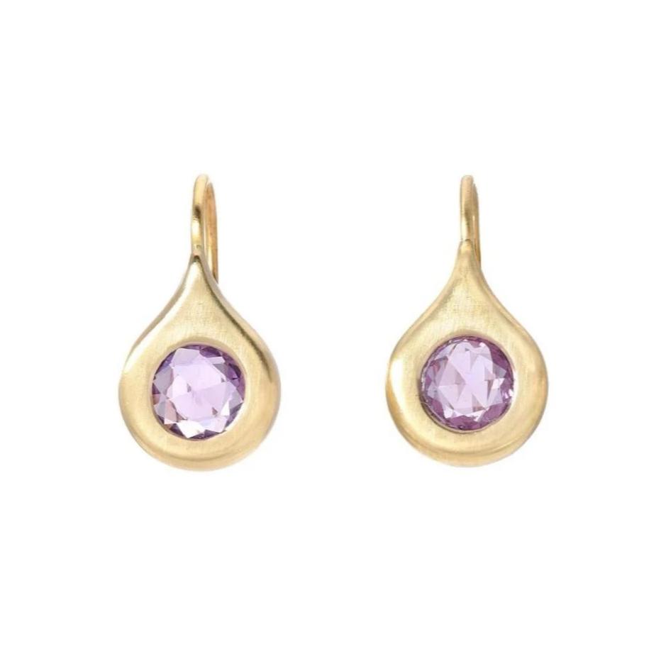 purple sapphire earrings