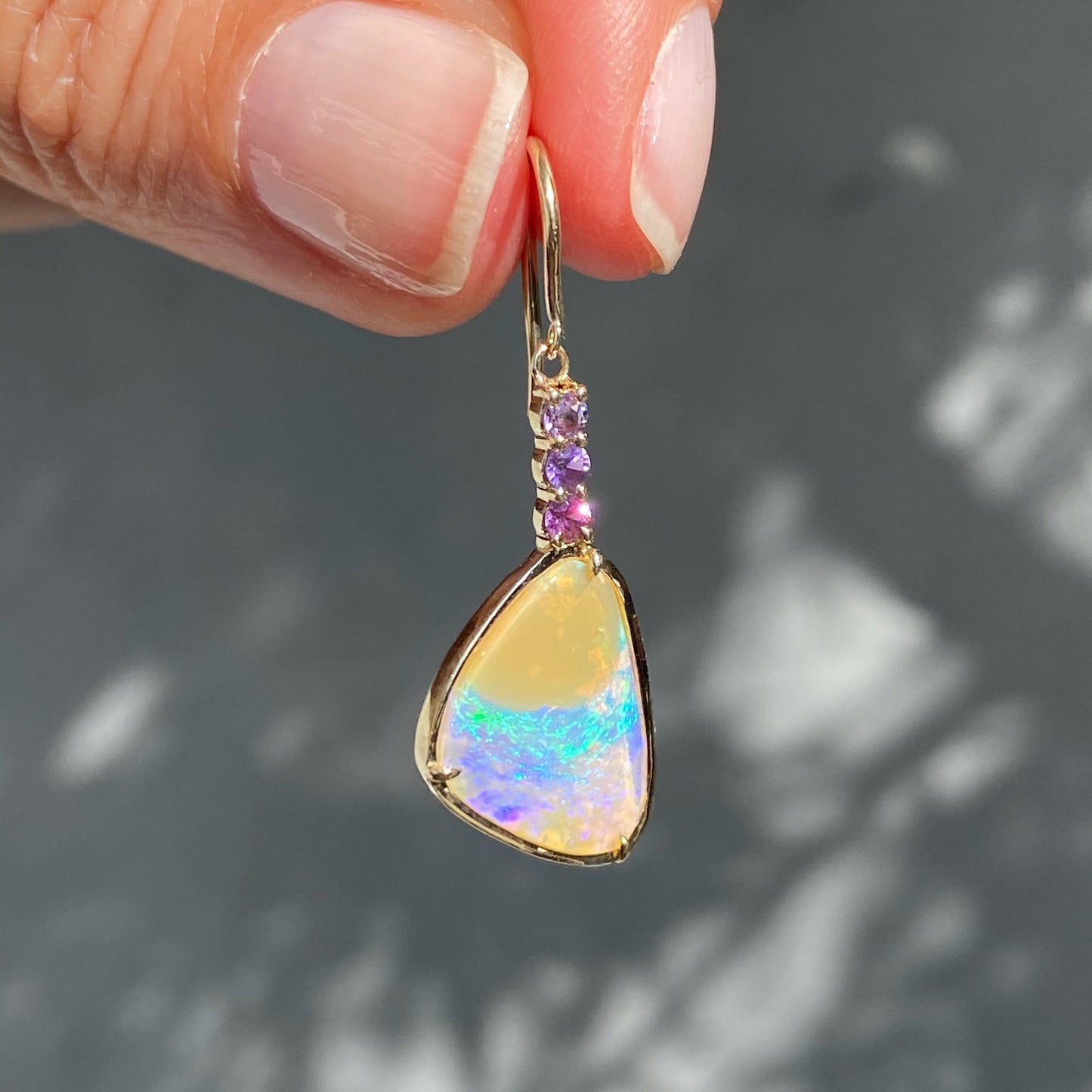Mismatched Opal Earrings by NIXIN Jewelry