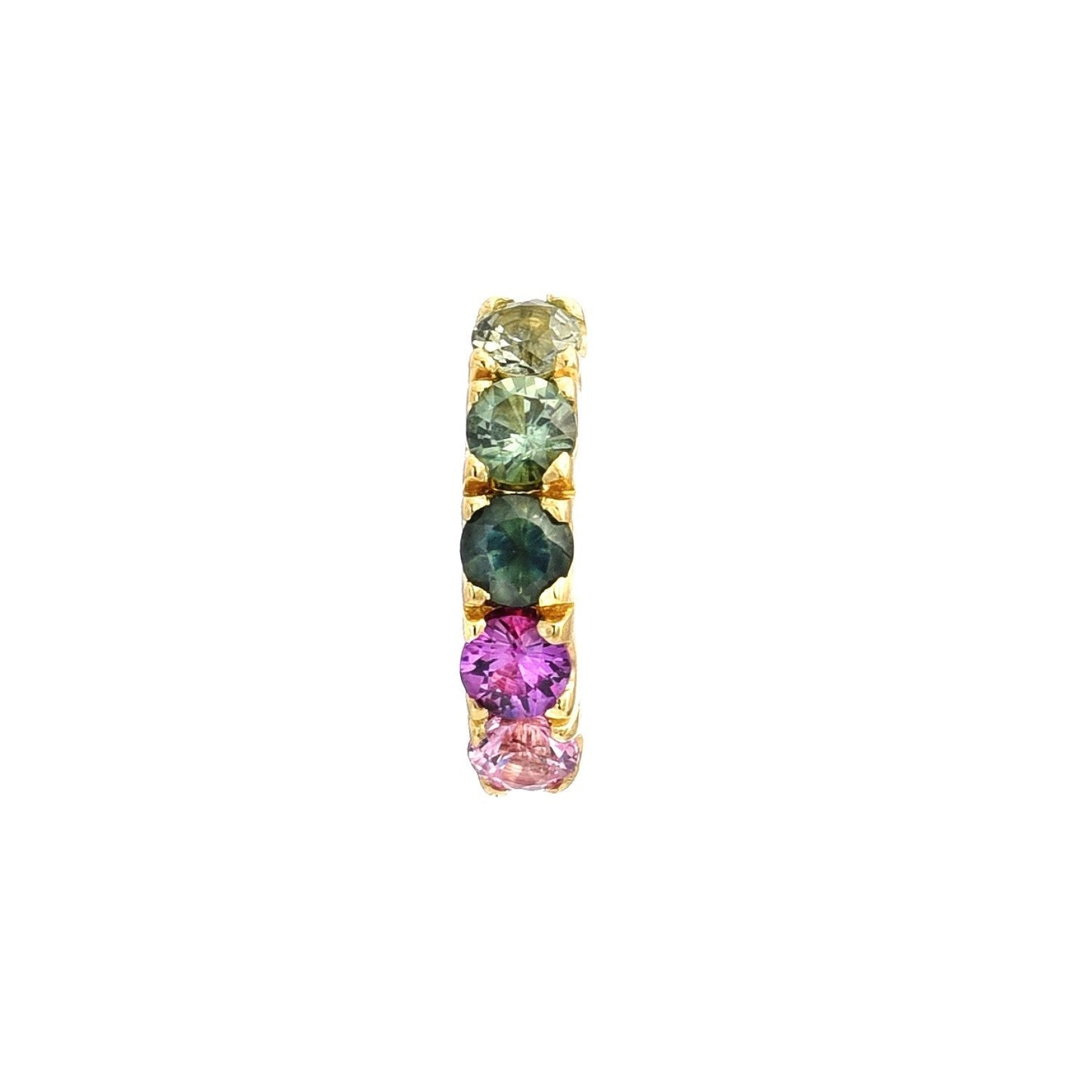 Bridge Ombré Sapphire Stud Earring Singles line + hue collaboration with NIXIN Jewelry