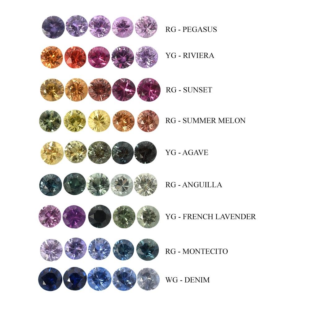 Linea Ombré Sapphire Bar Stud Earring Singles line + hue collaboration with NIXIN Jewelry