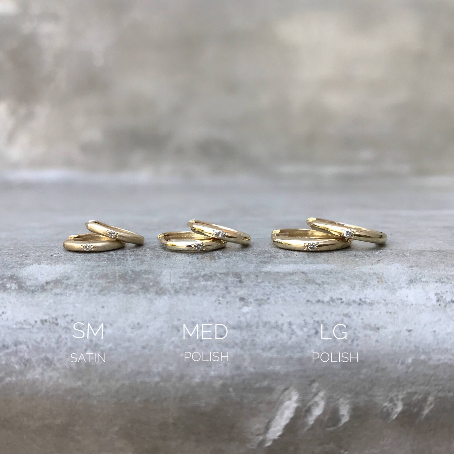 gold huggie hoops