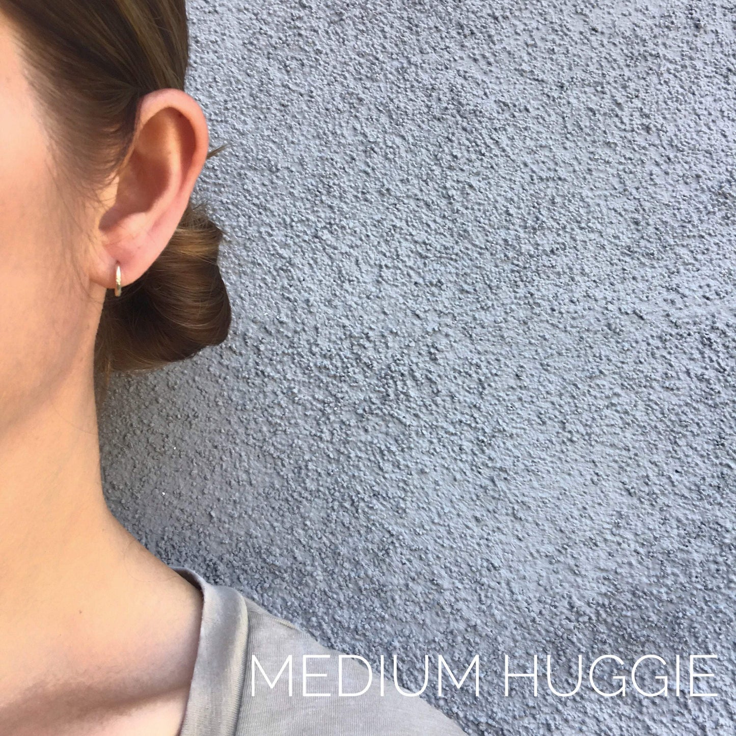 gold huggie hoops
