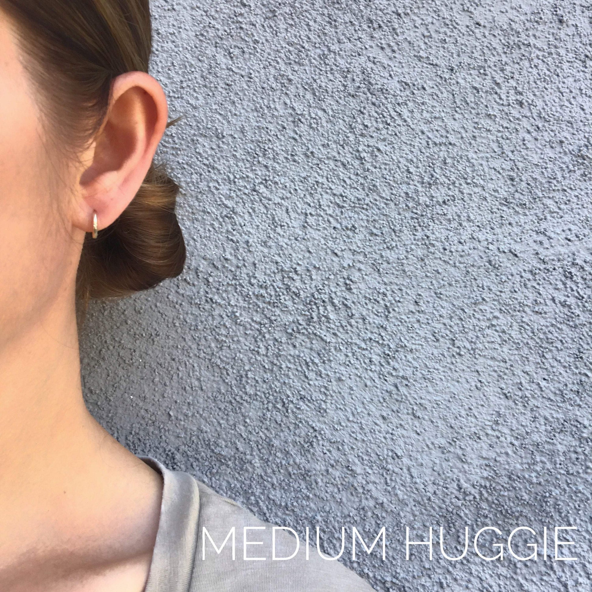 gold huggie hoops