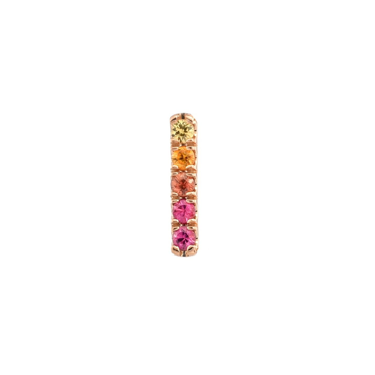 Linea Ombré Sapphire Bar Stud Earring Singles line + hue collaboration with NIXIN Jewelry