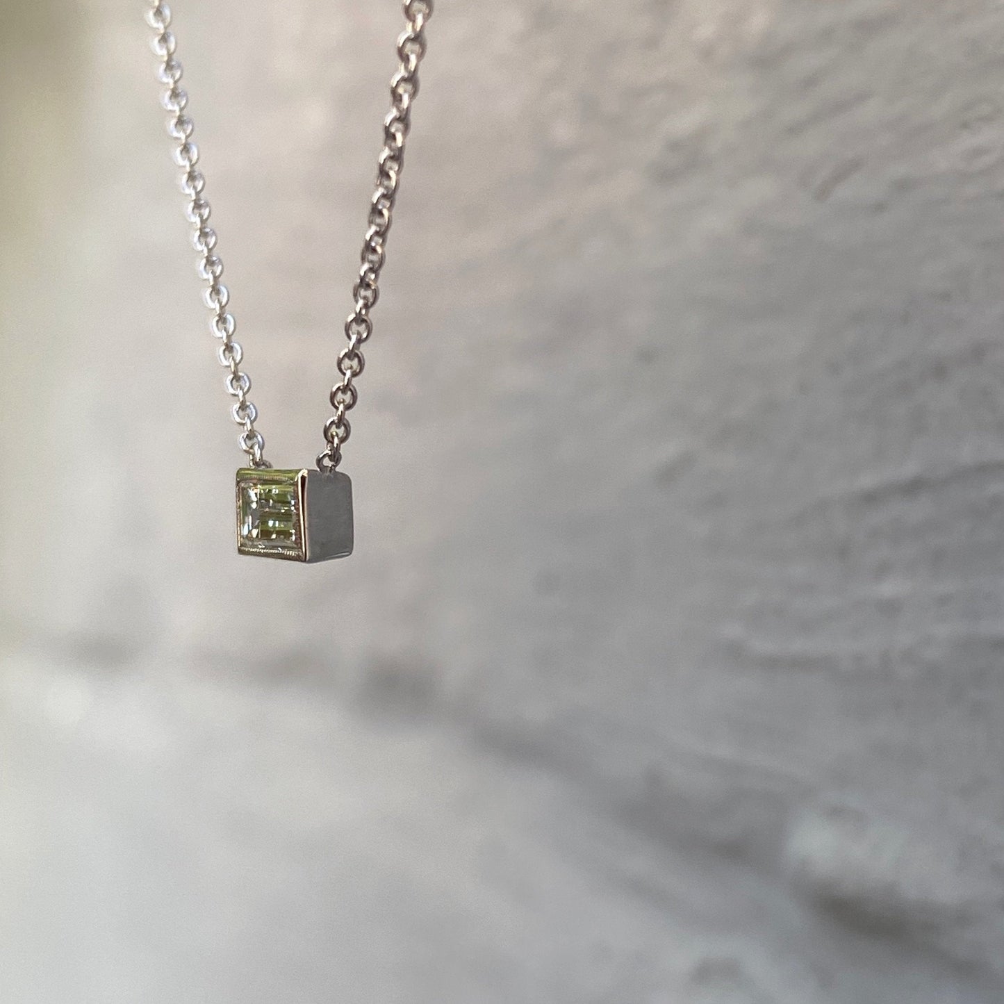 Kensington Baguette Diamond Necklace by NIXIN Jewelry
