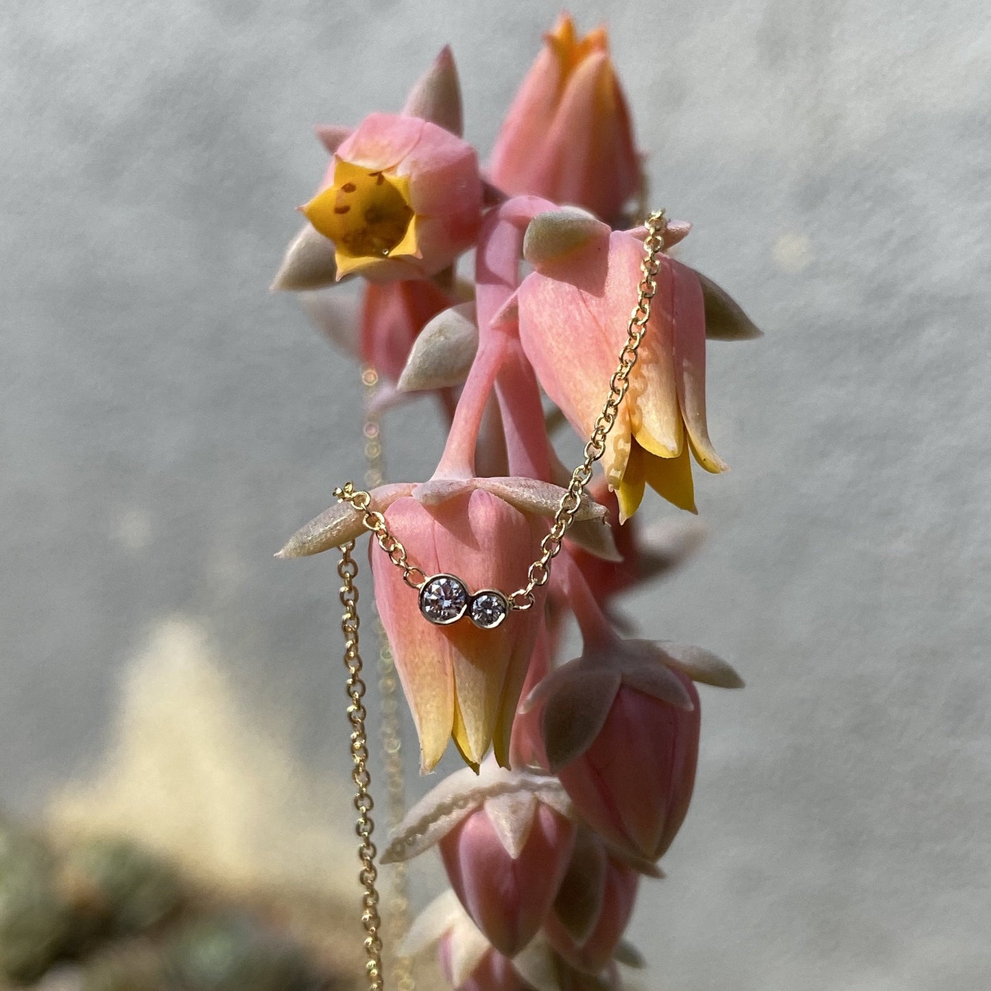 dainty diamond necklace