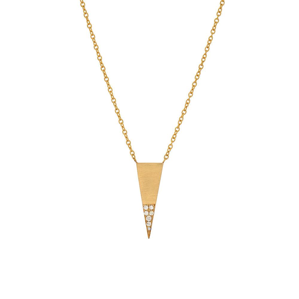 triangle diamond necklace