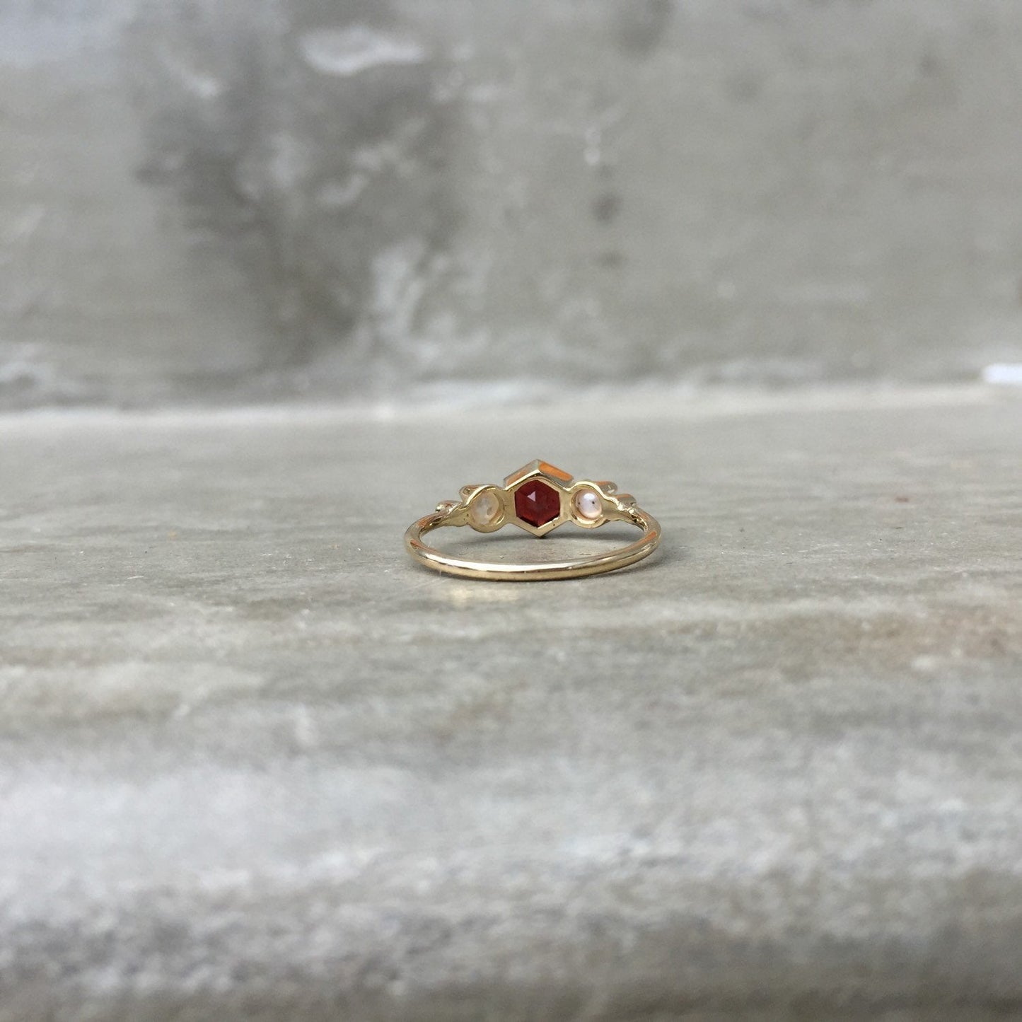 Garnet and Diamond Ring