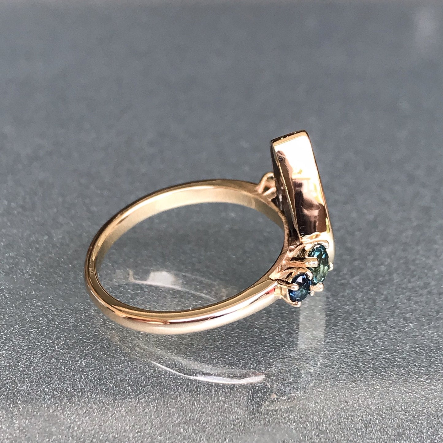 Adrift Tourmaline and Opal Gold Ring by NIXIN Jewelry