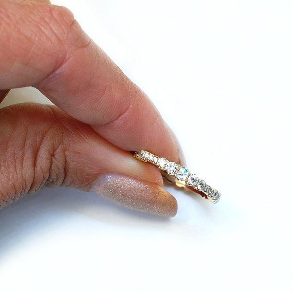 Fleur Gold White Diamond Ring-ring-NIXIN-NIXIN