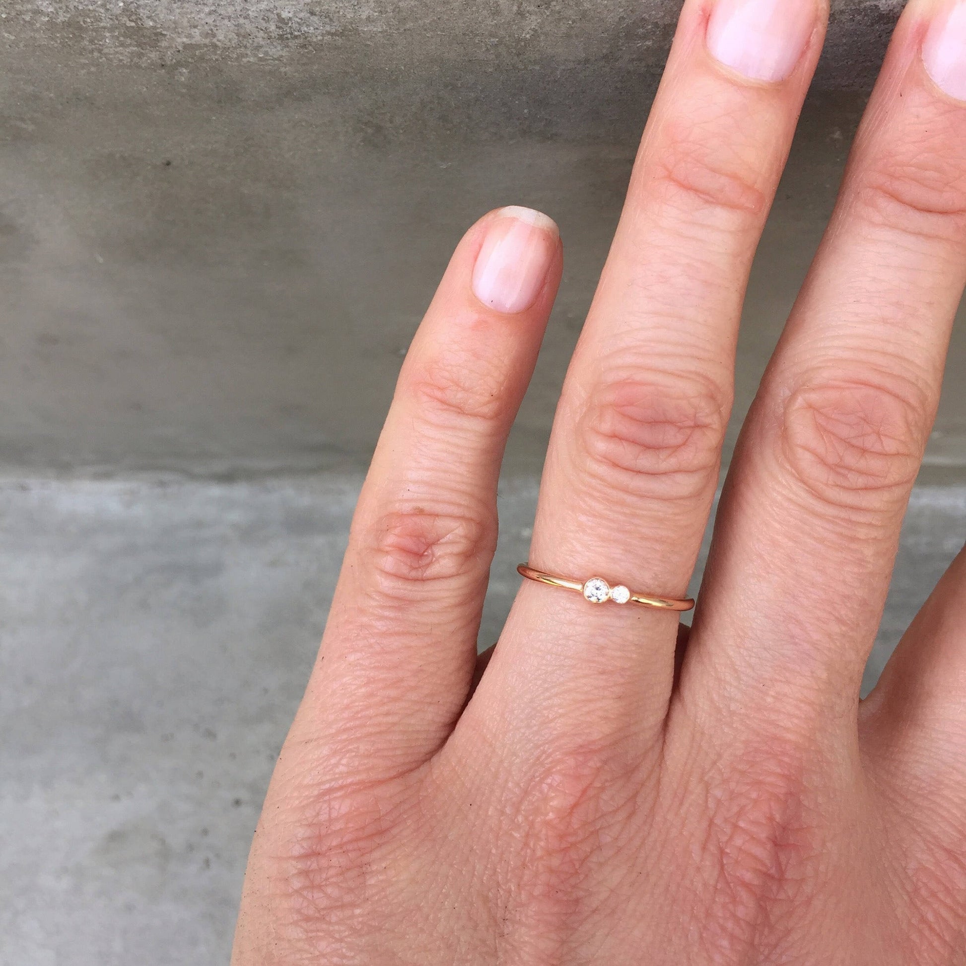 gold diamond cluster ring