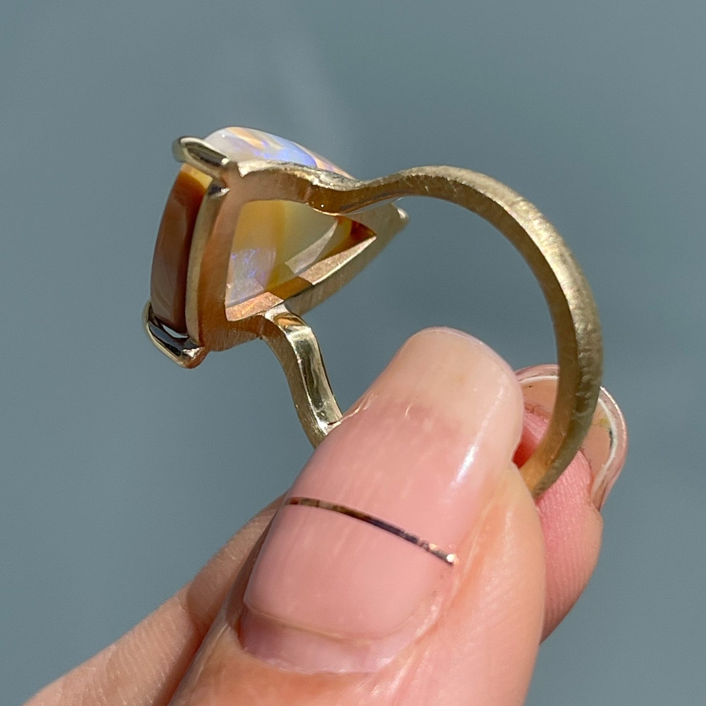 ring Passage of Time Australian Opal Ring
