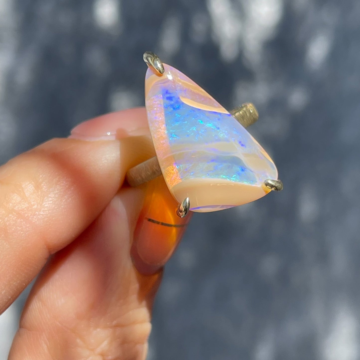 ring Passage of Time Australian Opal Ring