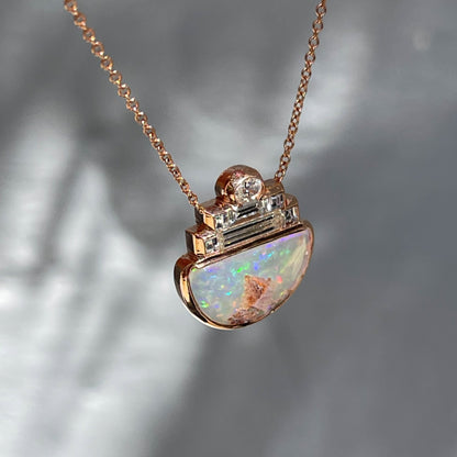 necklace Suspension Australian Opal Necklace