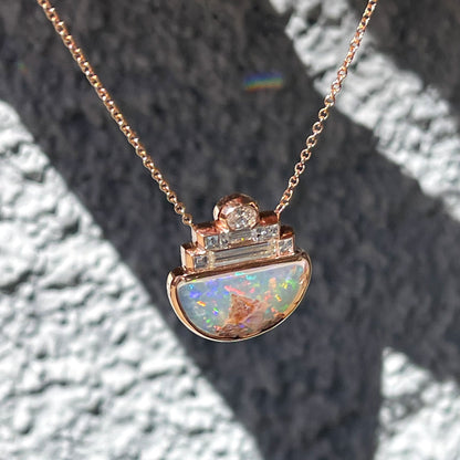 necklace Suspension Australian Opal Necklace