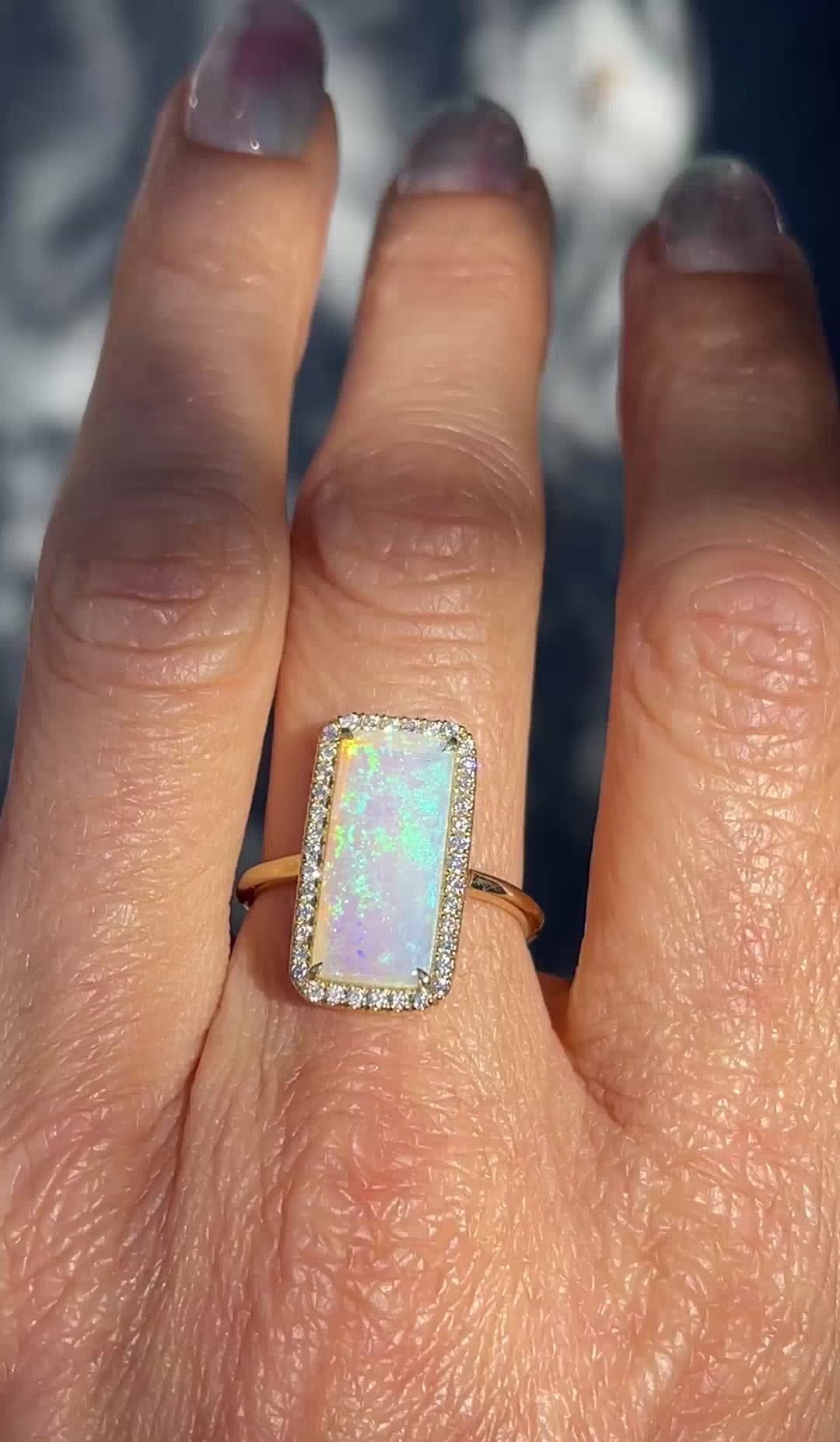 Opal ring outlet square