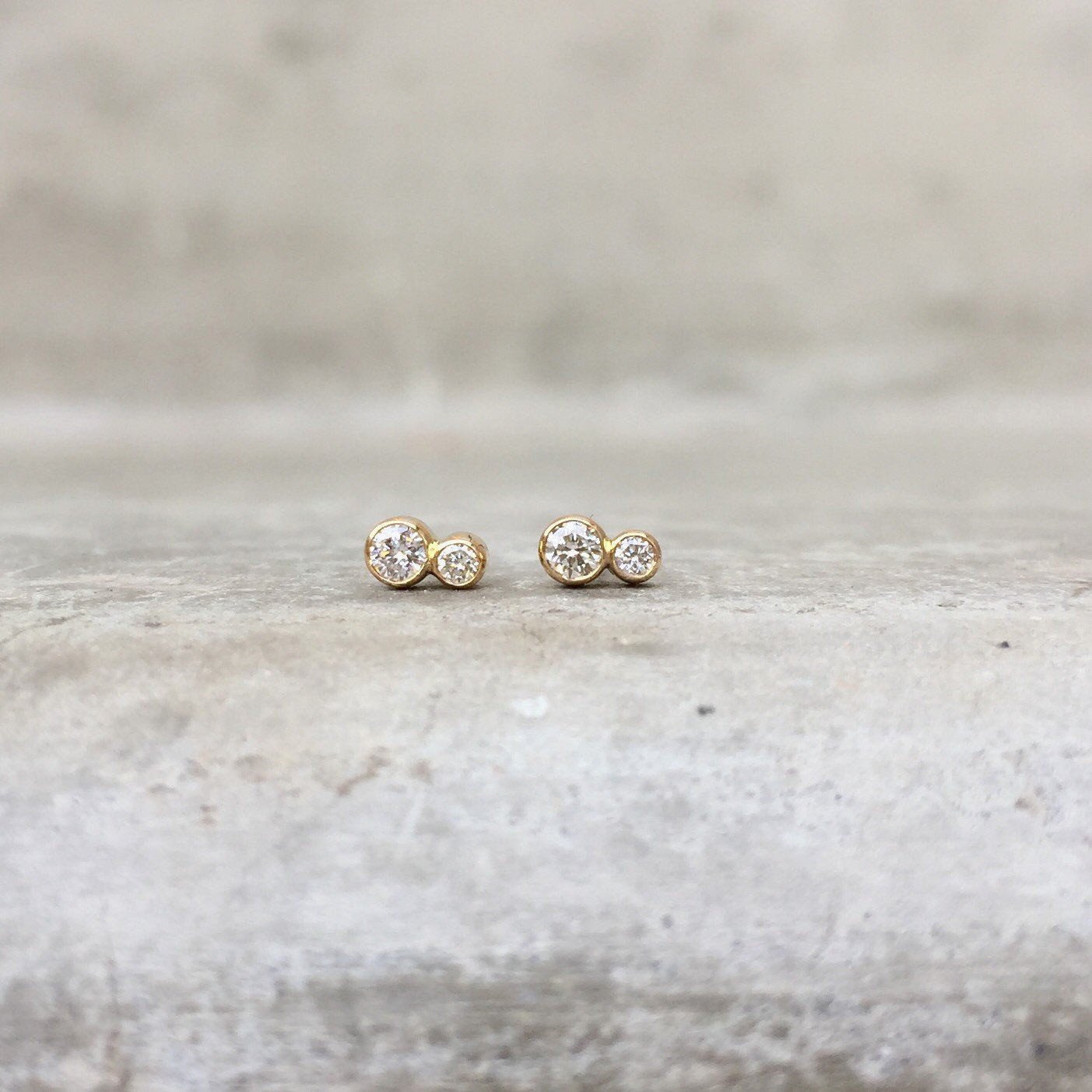 white gold earrings studs