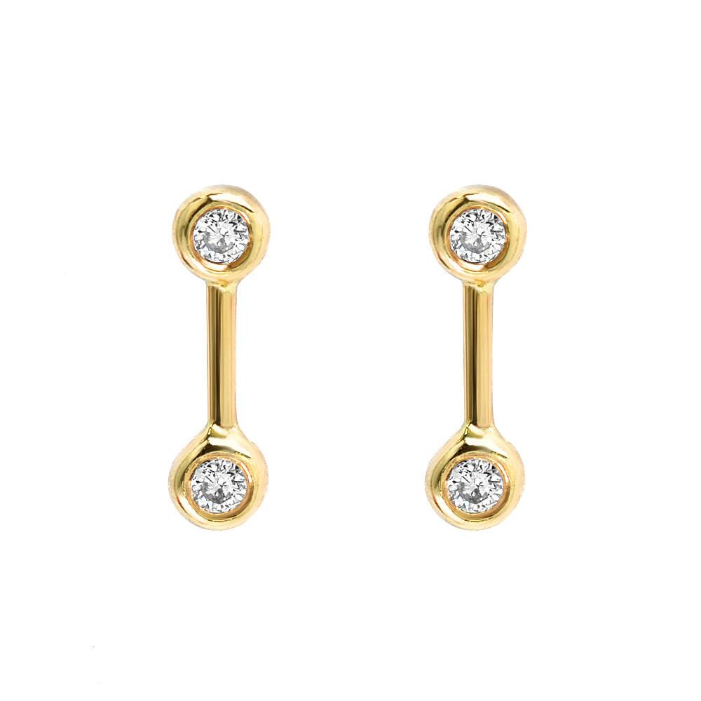 barbell stud earrings