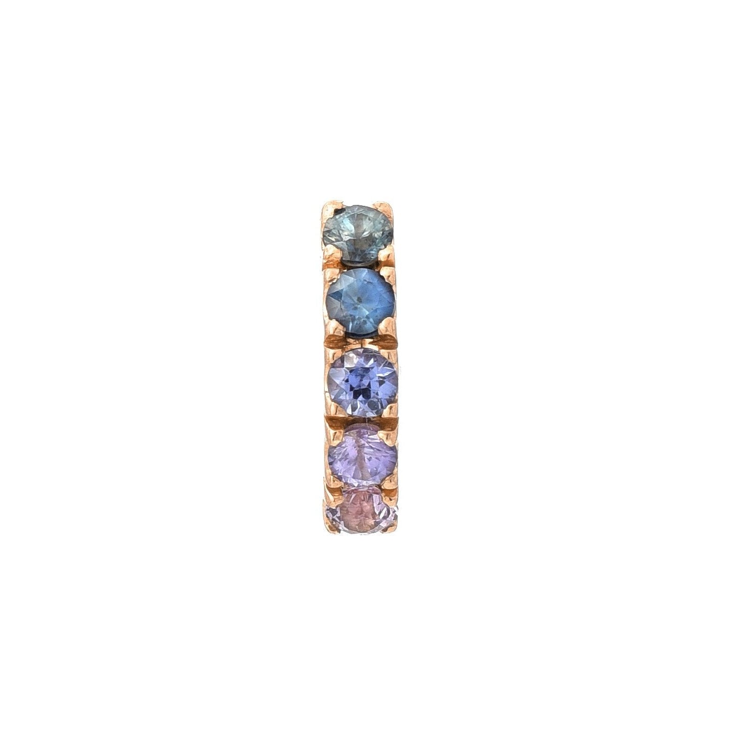 Bridge Ombré Sapphire Stud Earring Singles line + hue collaboration with NIXIN Jewelry