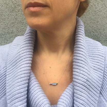 Anemone Lavender Opal Necklace-necklace-NIXIN-NIXIN