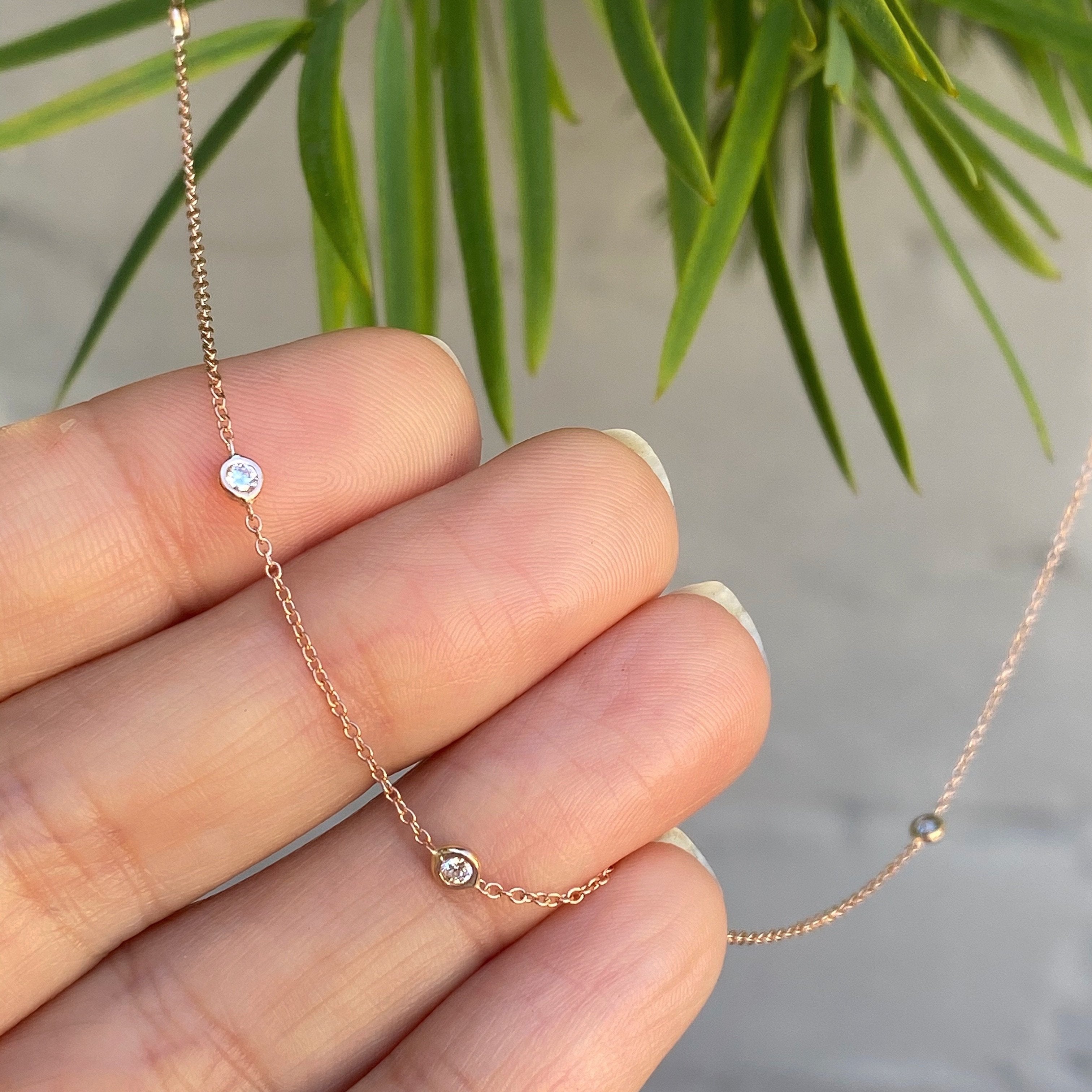 Asymmetrical Diamond Necklace | DIANA Jewellery