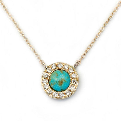 turquoise diamond necklace