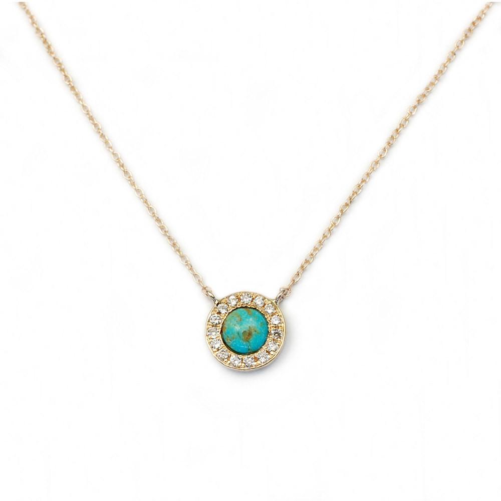 gold turquoise necklace 