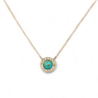 gold turquoise necklace 