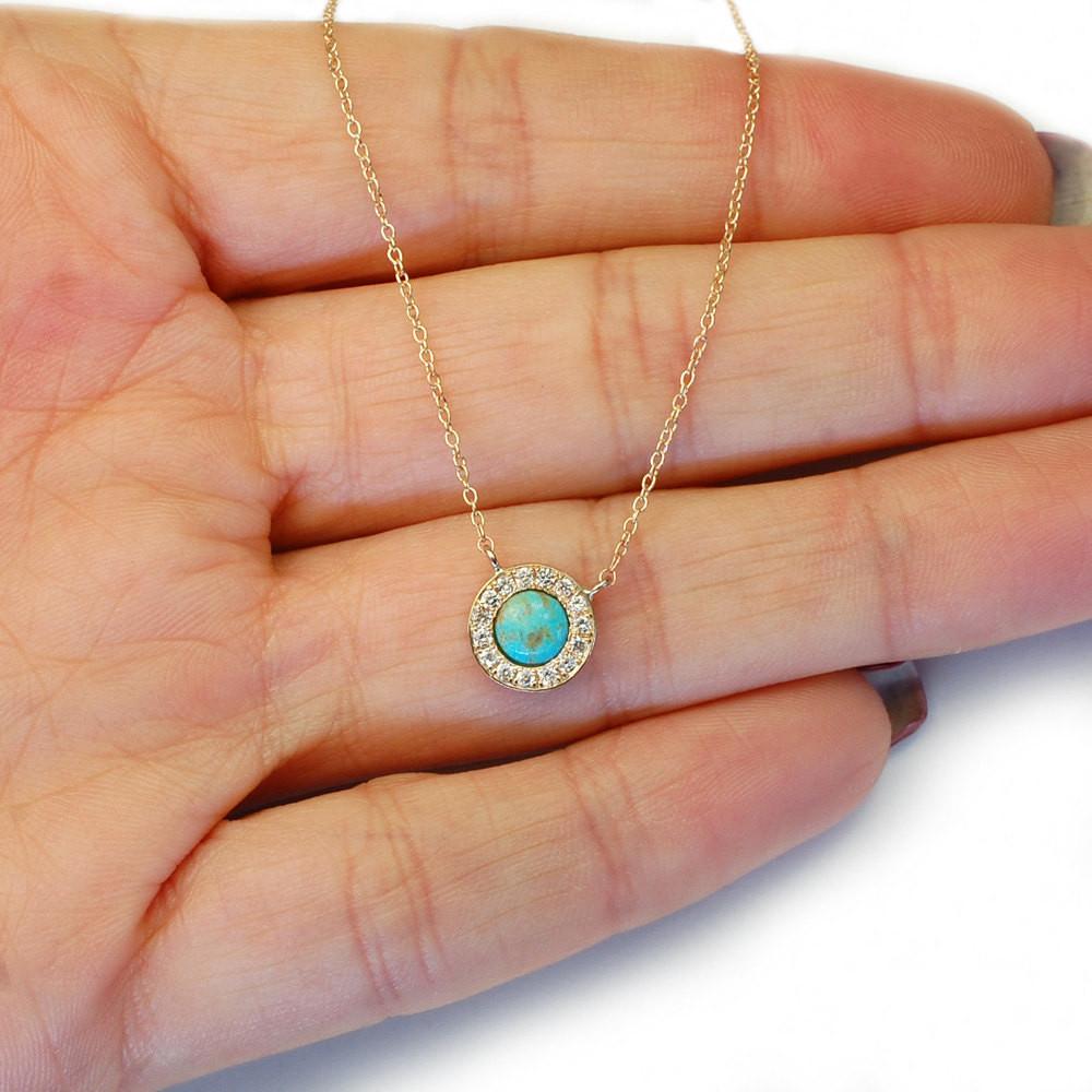 turquoise gold necklace