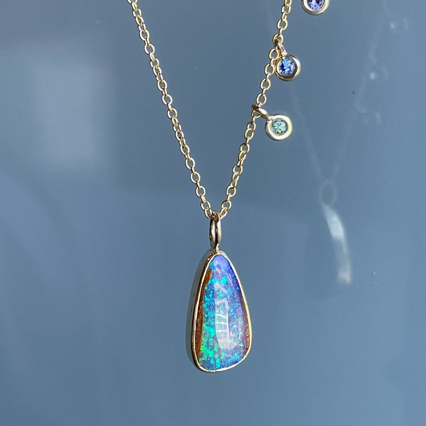 necklace Intuition Blue Opal Necklace