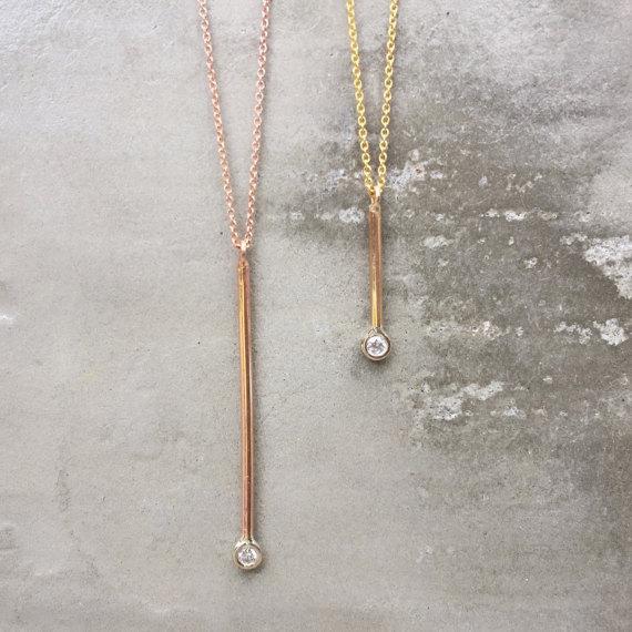 diamond drop pendant necklace