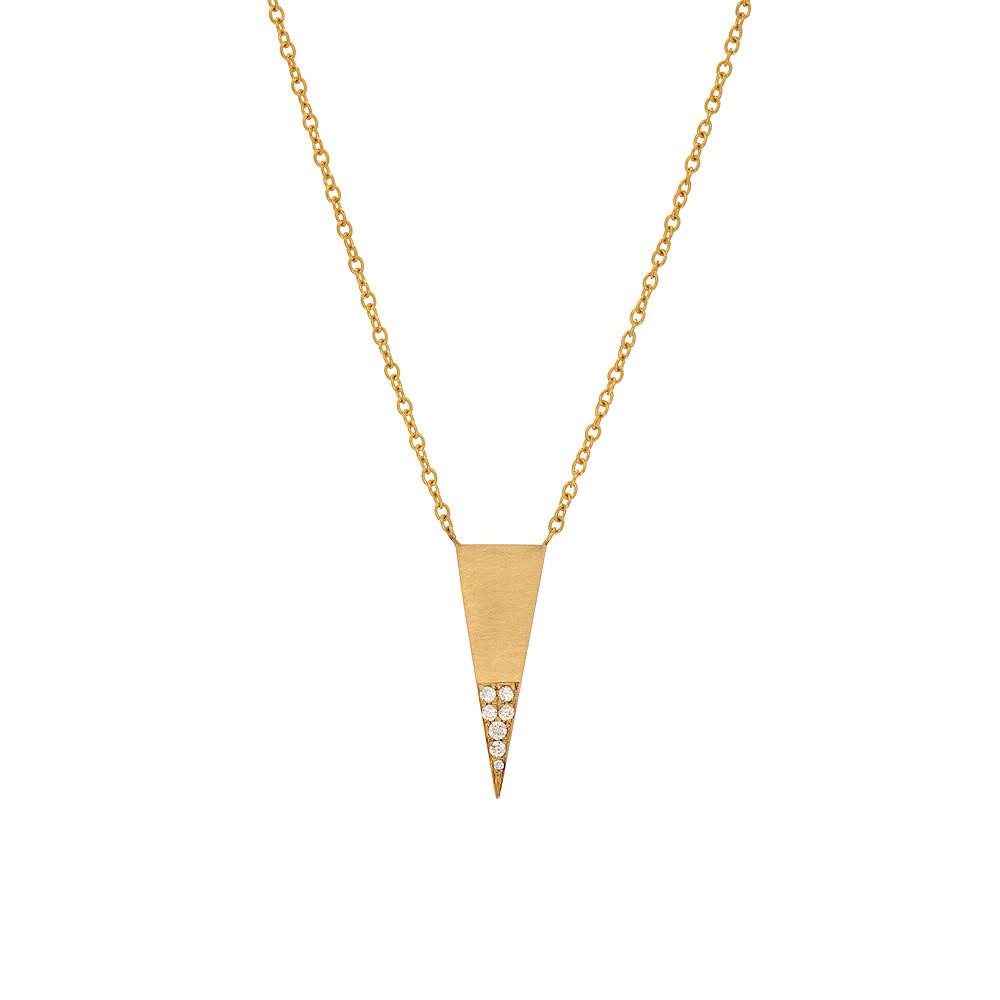 triangle diamond necklace