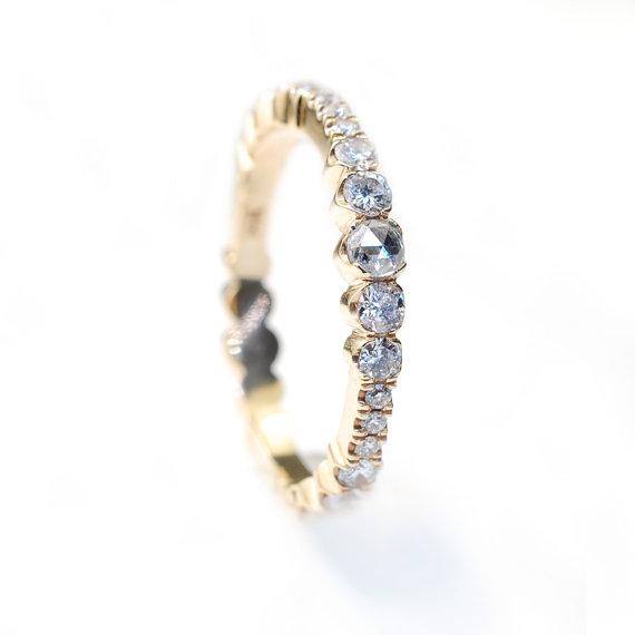 Fleur 14k Yellow Gold Diamond Ring Size 6.5-ring-NIXIN-14k Rose Gold-6.5-NIXIN