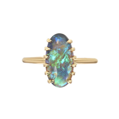 black opal ring