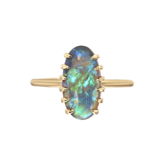 black opal ring