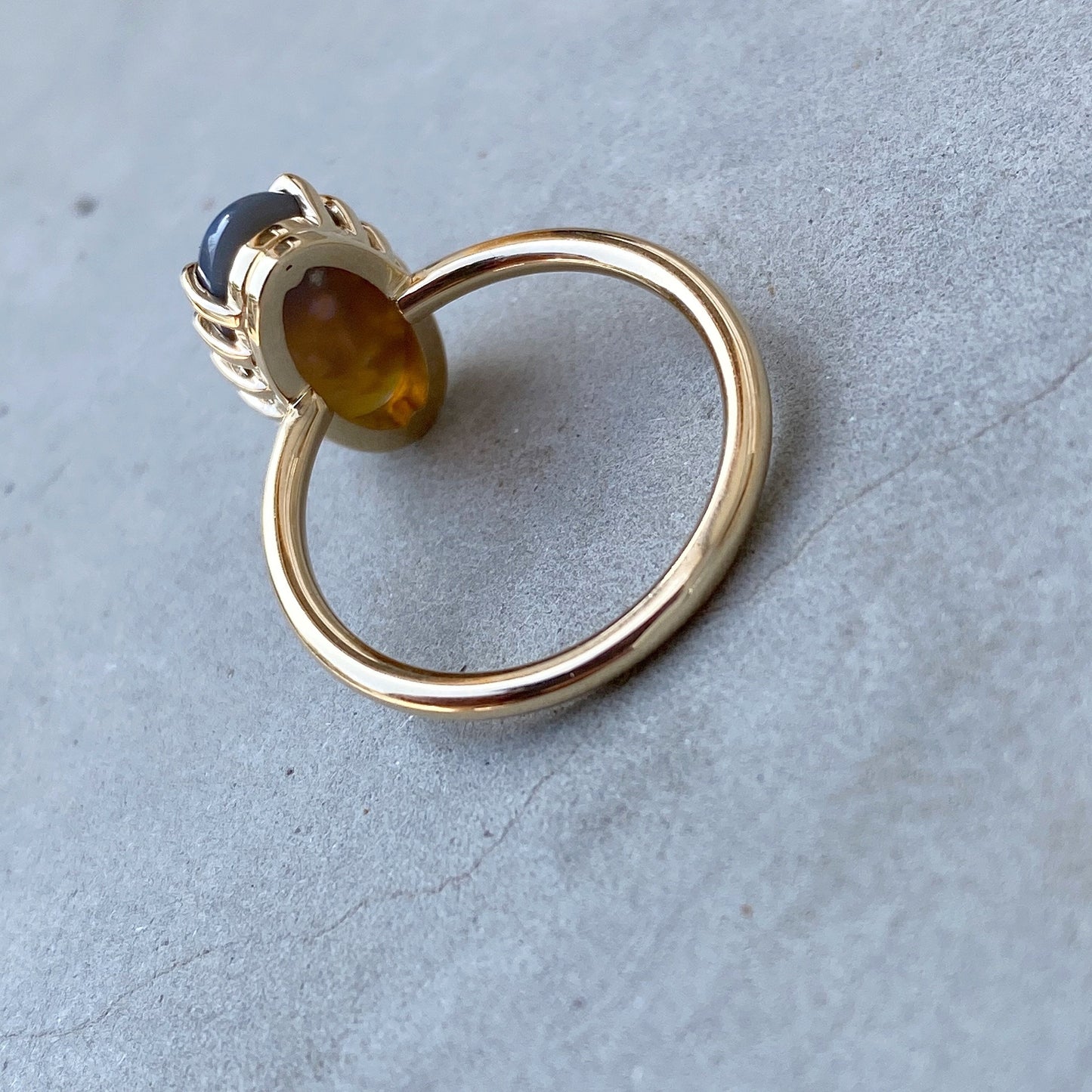 black opal ring