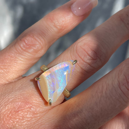 ring Passage of Time Australian Opal Ring