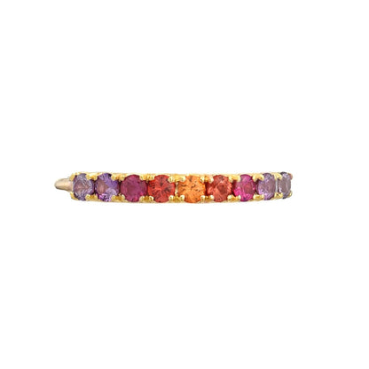 Riviera Double Linea Ombré Sapphire Bar Ring line + hue collaboration with NIXIN Jewelry