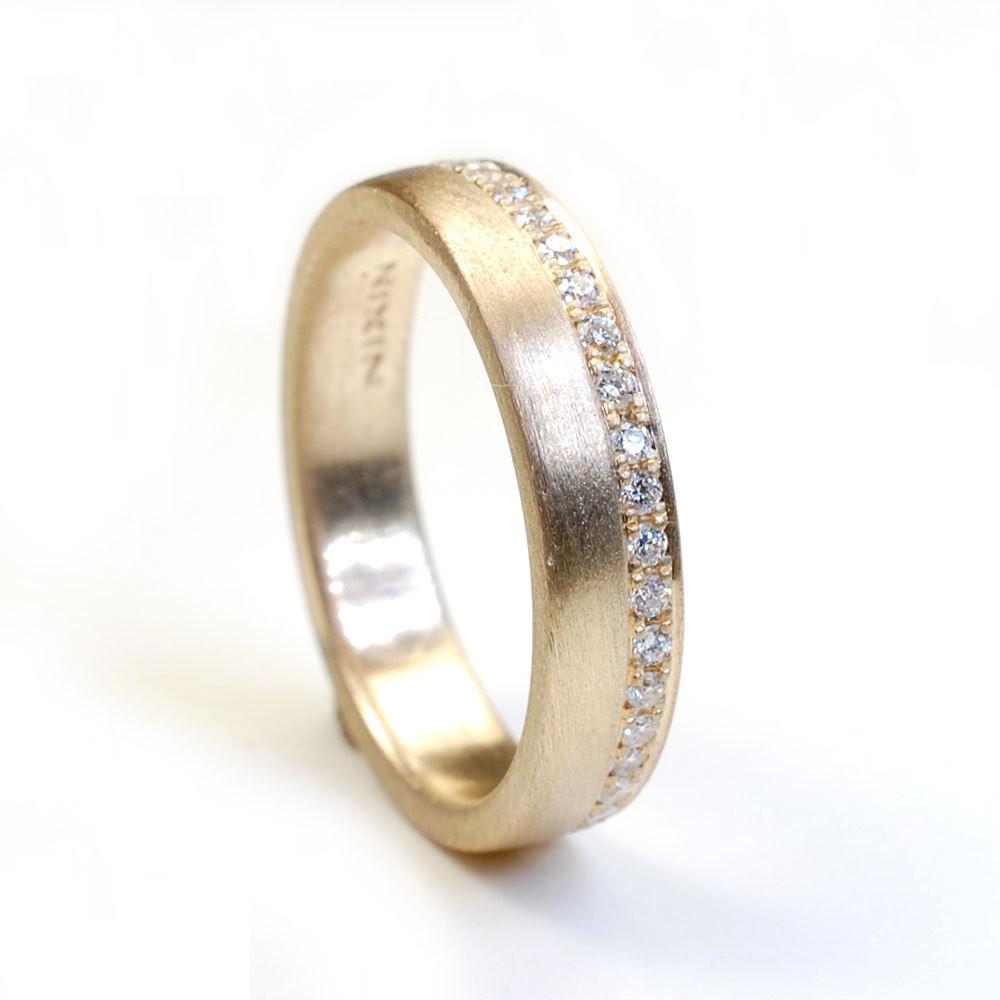 gold diamond band