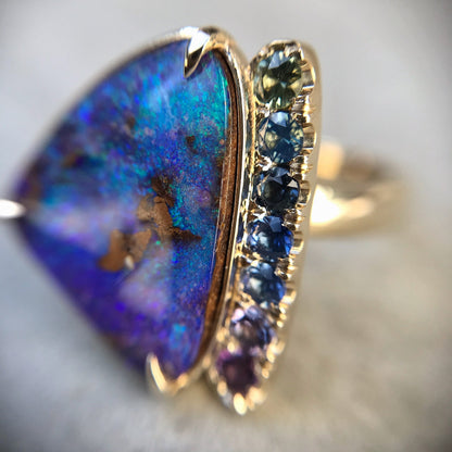opal sapphire ring