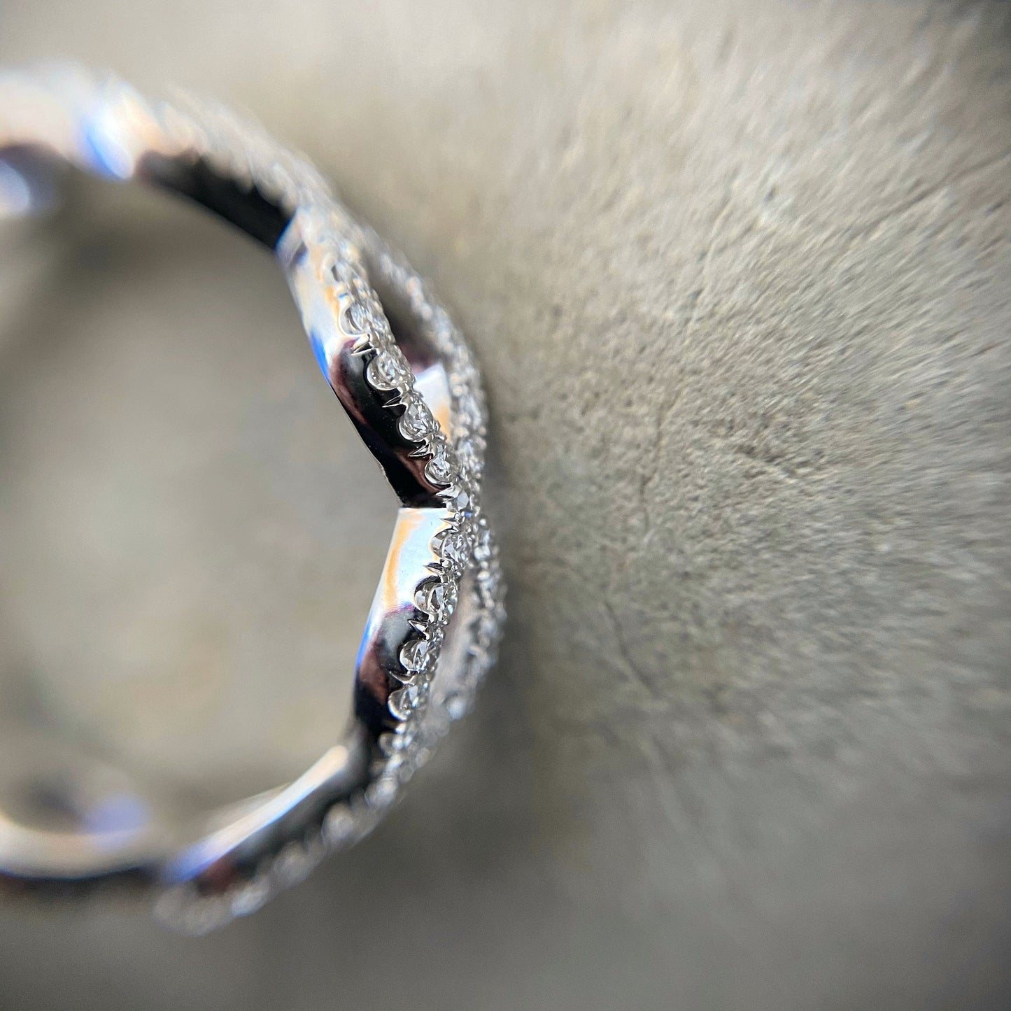 Woven Diamond Eternity Band by NIXIN Jewelry